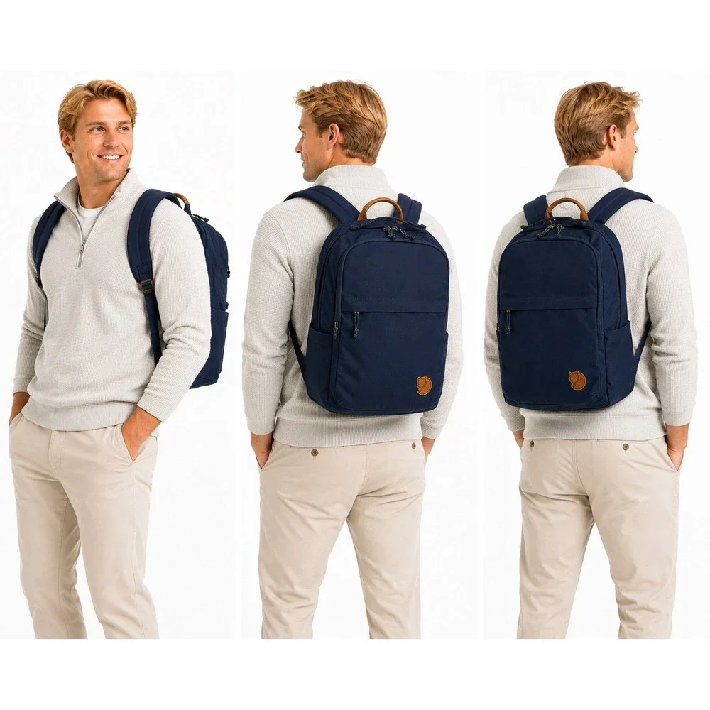 Fjallraven Backpack Raven 20L Navy Outdoorsy Commuter Scandi RuggedTravel